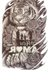 Geçici Kaplan Figürlü Dövme Tattoo