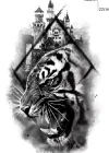 Geçici Kaplan Figürlü Dövme Tattoo