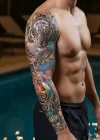 Geçici Kaplan Kol Dövme Tattoo