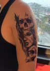 Geçici Kız Figürlü Dövme Tattoo