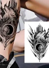 Geçici Kurt Figürlü Dövme Tattoo