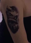Geçici Kurt Figürlü Dövme Tattoo