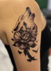 Geçici Kurt Figürlü Dövme Tattoo
