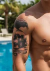 Geçici Kurukafa Dövme Tattoo