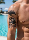 Geçici Kurukafa Dövme Tattoo