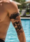 Geçici Kurukafa Dövme Tattoo