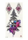 Geçici Pusula Ve Gül Figürlü Dövme Tattoo