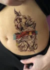Geçici Tilki Figürlü Dövme Tattoo