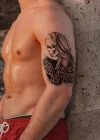 Gerçekçi Geçici Kurukafa Dövme Tattoo