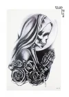 Gerçekçi Geçici Kurukafa Dövme Tattoo