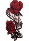 Gül Figürlü Geçici Dövme Tattoo