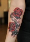 Gül Figürlü Geçici Dövme Tattoo