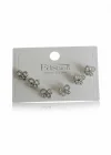 Gümüş Renk 6lı Çiçek Figürlü Küpe Set