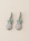 Gümüş Renk Ananas Figürlü Küpe (Çift)