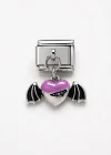 Gümüş Renk Kalp Figürlü Çelik Nomination Charm (Tek)