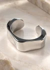 Gümüş Renk Mika Kelepçe Bileklik