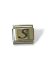 Gümüş Renk S Harf Çelik Nomination Charm (Tek)
