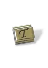 Gümüş Renk T Harf Çelik Nomination Charm (Tek)