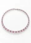 Gümüş Renk Taşlı Choker Kolye