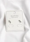 Gümüş Renk Taşlı Xuping Küpe (Çift)