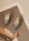 Gümüş  Renk   Tx Küpe (Çift)