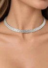 Gümüş Renk YSX Choker Kolye