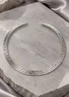 Gümüş Renk YSX Choker Kolye