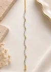 Gümüş Ve Altın Renk Çelik Bileklik