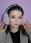 Gümüş Ve Pembe Renk Simli Peluş Kulaklık