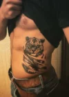Kaplan Büyük Dövme Geçici Tattoo