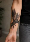 Karga Geçici Dövme Tattoo
