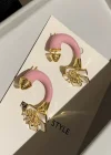 Karışık Renk Çiçek Figürlü YSX Küpe (Çift)