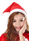 Kırmızı Renk Noel Baba Şapkası