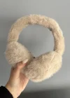Bej Renk Peluş Kulaklık
