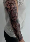 Kurt Saat Dövme Geçici Tattoo