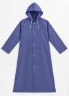 Lacivert Renk Kapüşonlu Unisex Yetişkin Yağmurluk