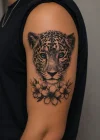Mavi Gözlü Kaplan Geçici Dövme Tattoo