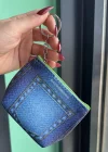 Mavi Renk Cep Figürlü Cüzdan Anahtarlık