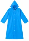 Mavi Renk Kapüşonlu Unisex Yetişkin Yağmurluk