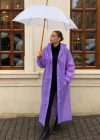Mor Renk Kapüşonlu Unisex Yetişkin Yağmurluk
