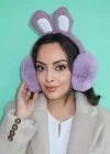 Mor Renk Peluş Kulaklık