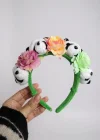 Panda Ve Çiçek Figürlü Peluş Taç