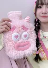 Pembe Renk Canavar Figürlü Peluş Sıcak Su Torbası
