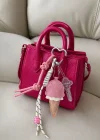 Pembe Renk Dondurma Figürlü Çanta Charm/ Anahtarlık