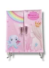 Pembe Renk Karışık Figürlü Takı Dolabı/Organizer