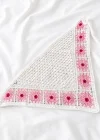 Pembe   Renk Örgü Saç Bandana/Fular