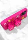 Pembe Renk Pati Figürlü 13 Pro Max Telefon Kılıfı
