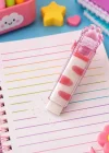 Pembe Renk Pati Figürlü Silgi