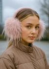 Pembe Renk Peluş Kulaklık