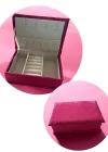 Pembe Renk Sim Detaylı Takı Kutusu